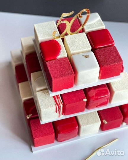 Торт кубики,торт кубик муссовый