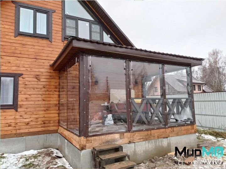 Мягкие окна на беседку