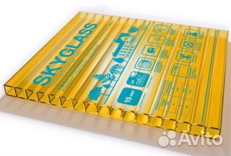 Сотовый поликарбонат Sky Glass цветной
