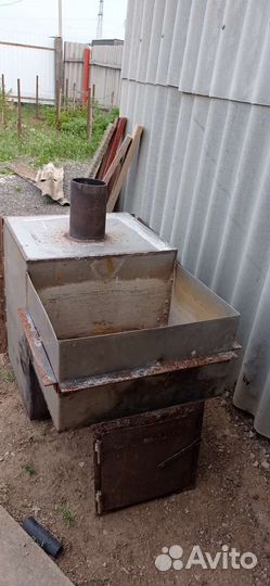 Печь нержавейка для бани бу