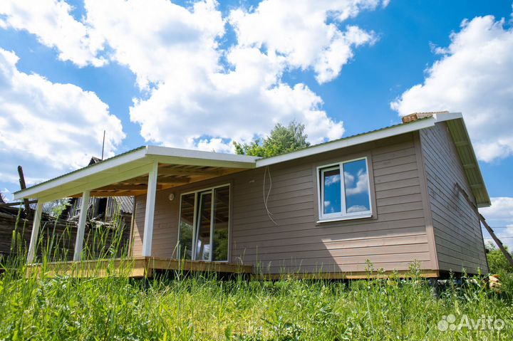 Каркасный дом для постоянного проживания 60 м