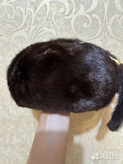 Шапка зимняя норковая женская