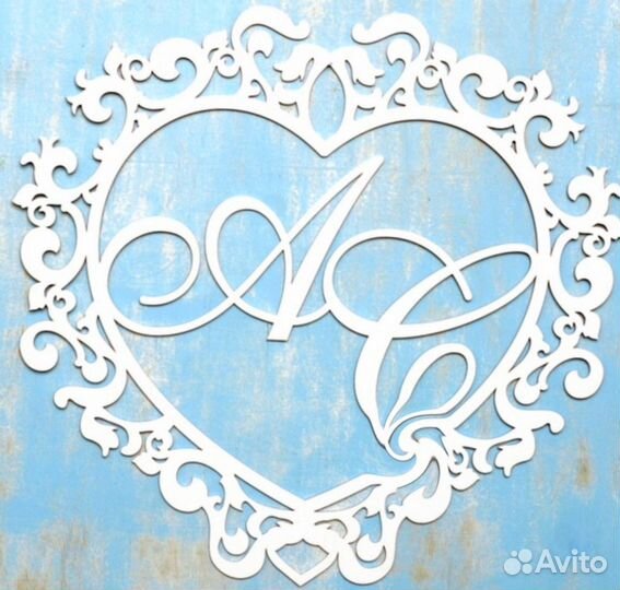 Монограмма на свадьбу (семейный герб)