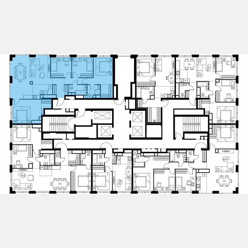 5-к. квартира, 116,1 м², 58/64 эт.