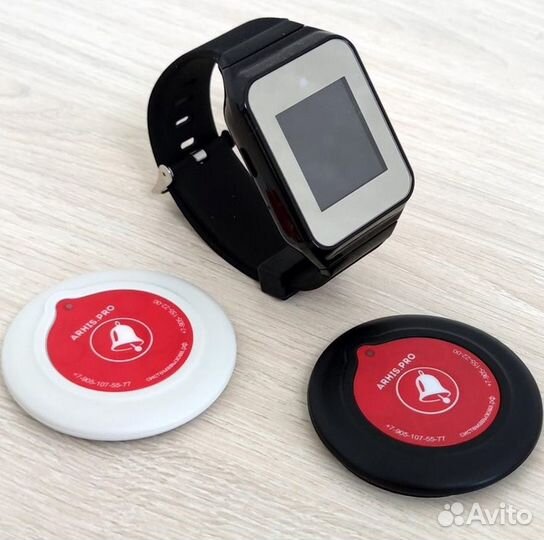 Кнопка вызова персонала и официанта с часами