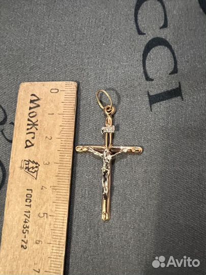 Золотой крест 585* новый заводской