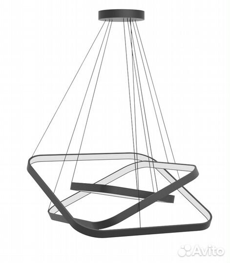 Светодиодная люстра в форме 3-х Квадратов