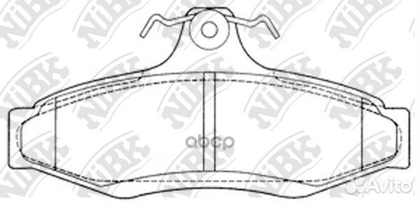 Колодки тормозные дисковые PN0424 NiBK