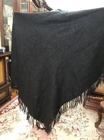 Платок шерстяной, (кучерявый ) старинный