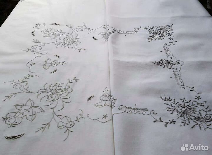 Скатерти винтаж вышивка мадейра