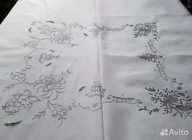 Скатерти винтаж вышивка мадейра