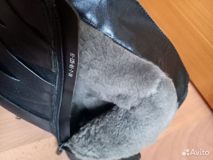 Ботильоны зимние кожа 38