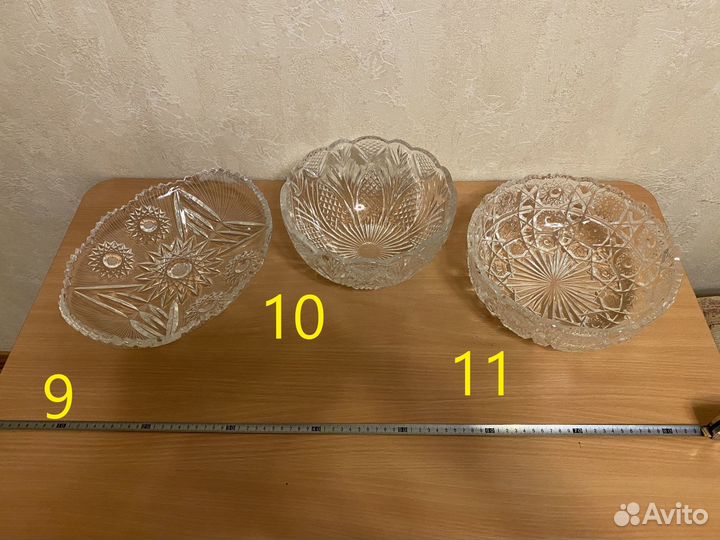 Салатницы / конфетницы хрусталь СССР