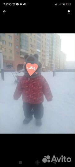 Шапка шлем+ снуд, зима