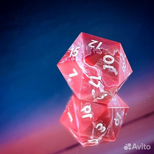 Дайсы / Игральные кости Розовый Нептун