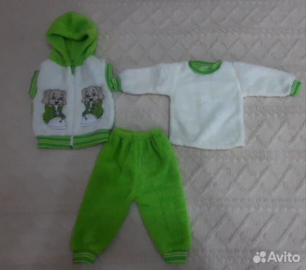 Костюм тройка утепленный новый р-р68