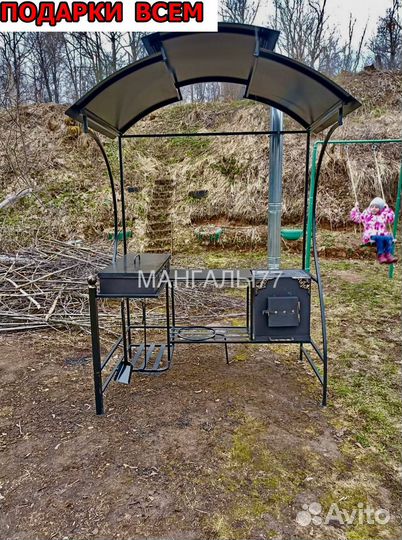 Кованные мангалы с крышей