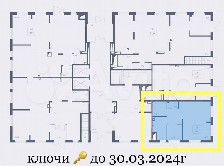 ПСН, 59.1 м²