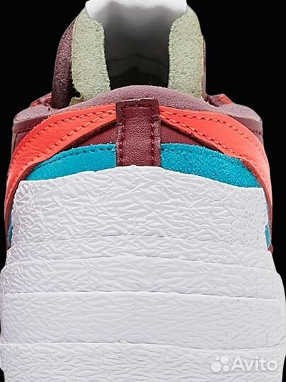 Кроссовки Nike Kaws x Sacai x Blazer Low (Red)