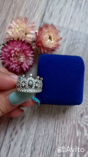 Серебряные кольцо и браслет