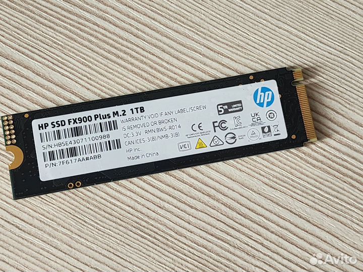 SSD m2 nvme hp FX900 plus