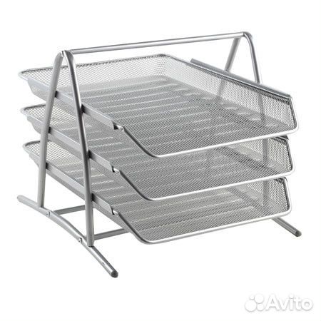 Лоток горизонтальный металлический для бумаг