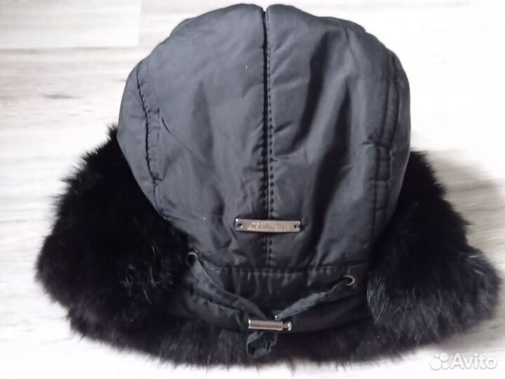 Шапка ушанка с натуральным мехом размер 56