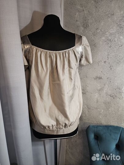 Блузка натуральный шелк 46р