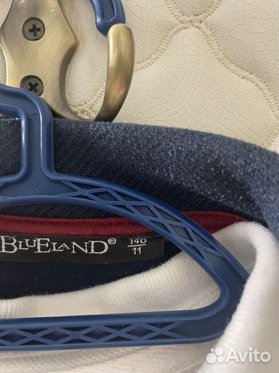 Комплект пиджак трикотажный +рубашка поло 7-9лет