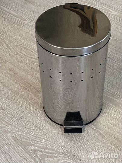 Ведро мусорное (хром)