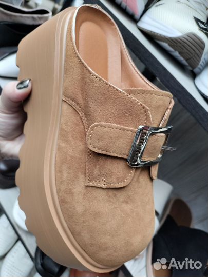 Шлепки сабо на платформе