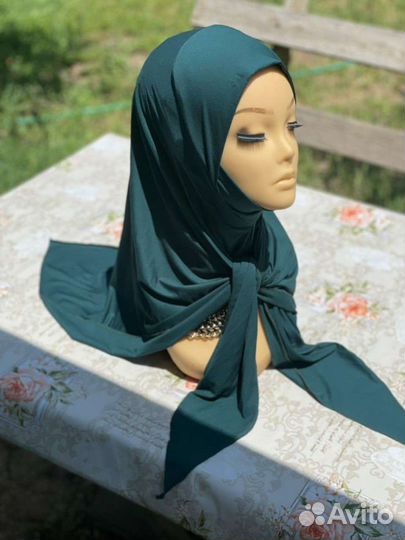 Шарф с пришитой бони, хиджаб платки, палантины