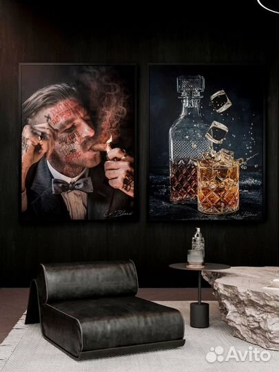 Картина современная на холсте с готовой натяжкой