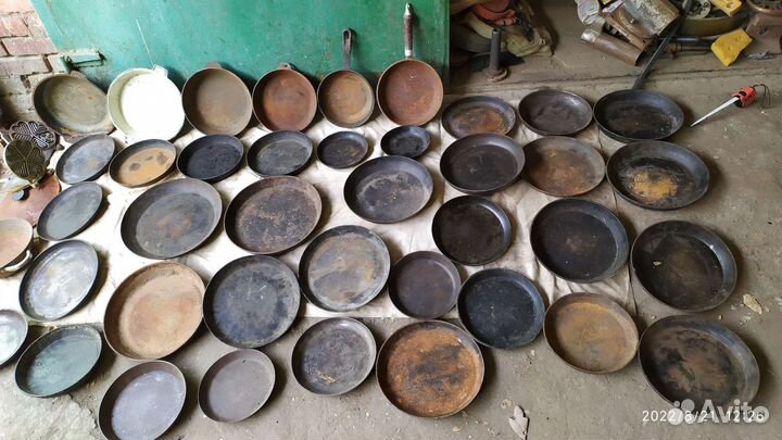 Сковороды чугунные, утятницы СССР