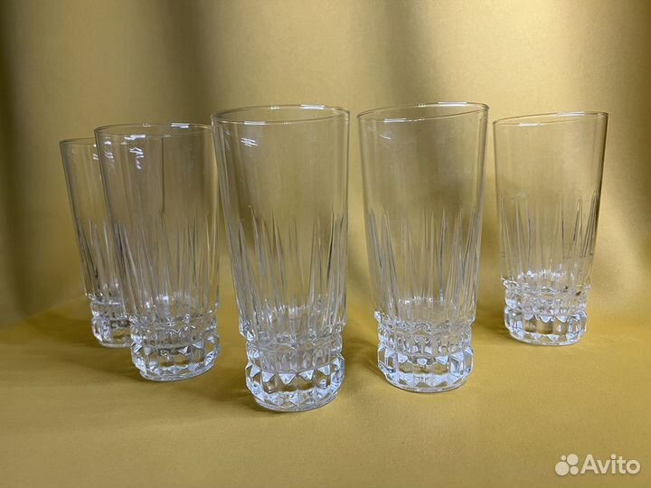 Наборы: Стакан высокий. Хрустальные фужеры
