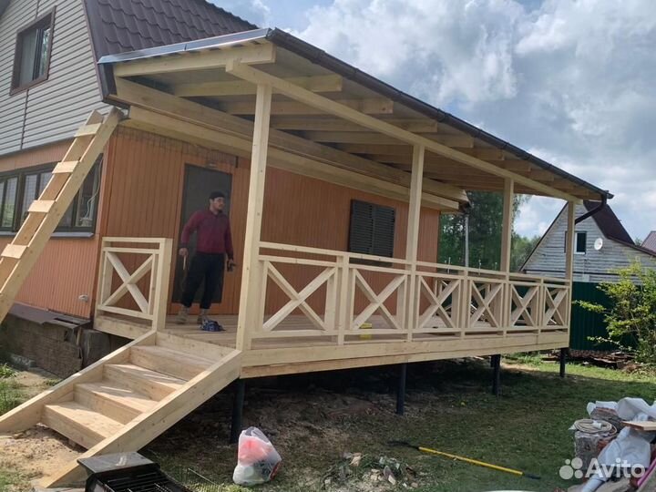 Пристройки, террасы, веранды, беседки