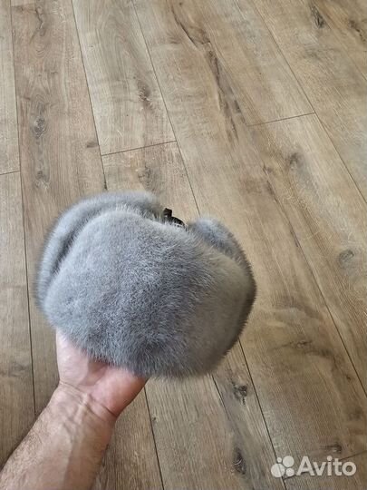 Норковая шапка мужская ушанка