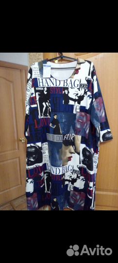 Платье на флисе р 66-68