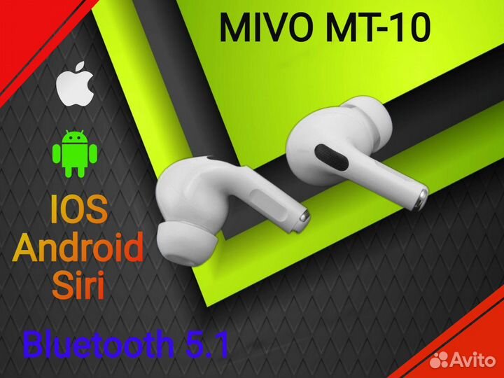 Беспроводные наушники mivo MT-10 Bluetooth 5.1