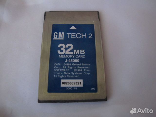 Карта памяти GM Tech2 Flash 32 MB