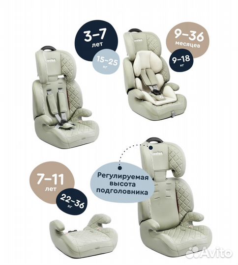 Детское автокресло новое