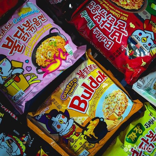 Лапша быстрого приготовления из Кореи Samyang Buld