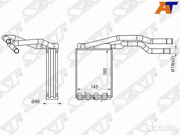 Радиатор отопителя салона ford fusion/fiesta 02