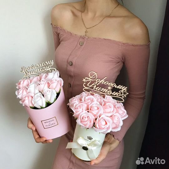 Букет из мыльных роз. Цветы к 8 марта