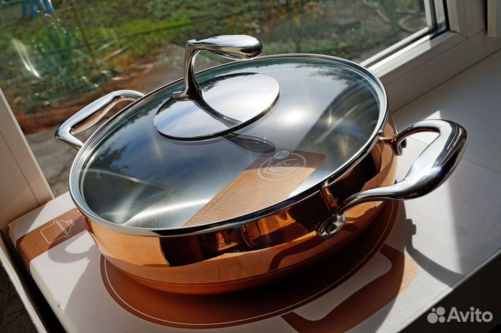Медный сотейник 