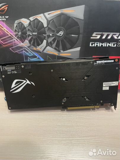 Видеокарта asus strix RX580 8Gb