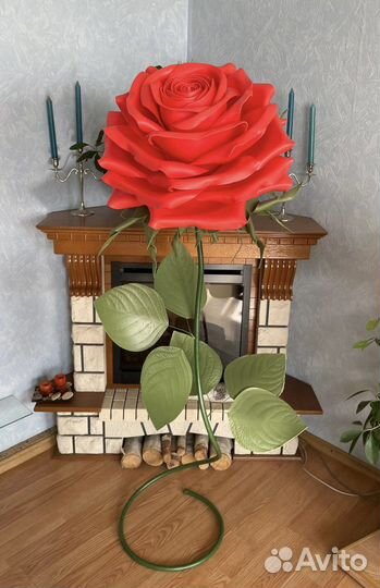 Ростовая роза из фоамирана, изолона