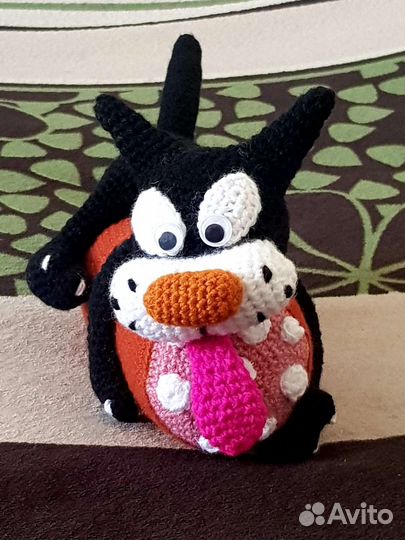 Игрушка кот на колбасе