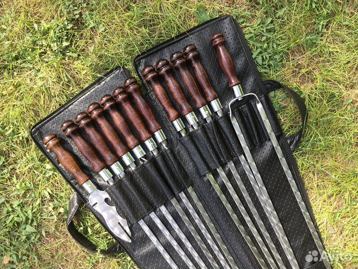 Набор шампуров подарочный