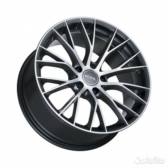 Литые диски 8.5x20 5x112 76 ET35 MAK Munchen Gunmetal Mirror Face